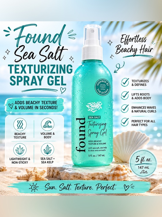 Found Other - Found Sea Salt Texturizing Spray Gel 🌊✨